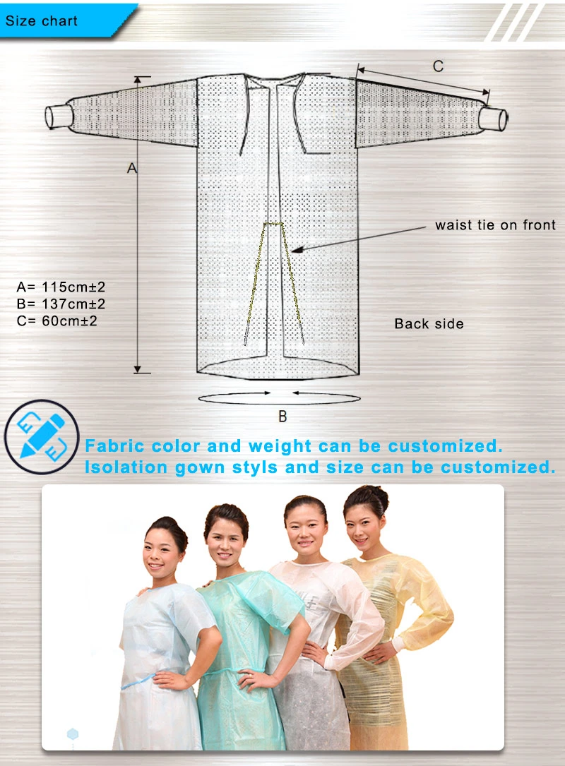 Surgical Suit CE Woven Waterproof Uniform Medical Disposable Surgical Scrub Suit Reinforced Gown - Sterile Disposable