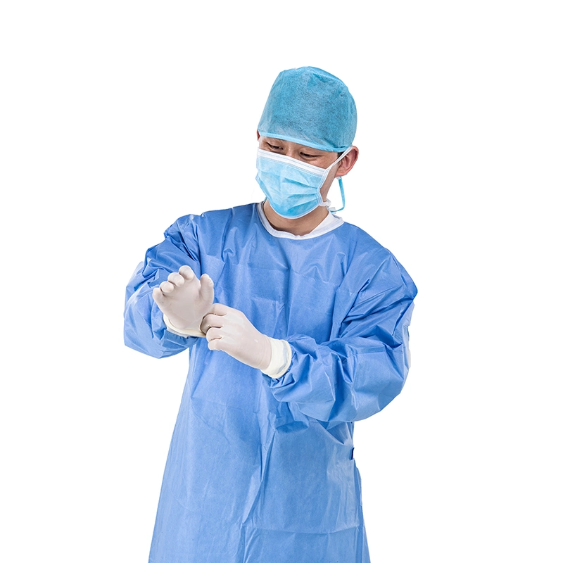 High Quality Reinforced Surgical Gown Comfortable to Wear Ethylene Oxide Sterilized CE