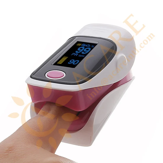 Monitor SpO2 de oxímetro de pulso para la yema del dedo aprobado por CE/FDA para adultos/niños