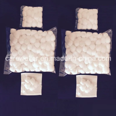 Bola de algodón de absorción desechable médica (estéril/no estéril)