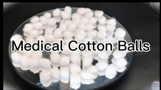 Bolas de algodón puro 100% de alta calidad, bolas de algodón estériles, bolas médicas de algodón